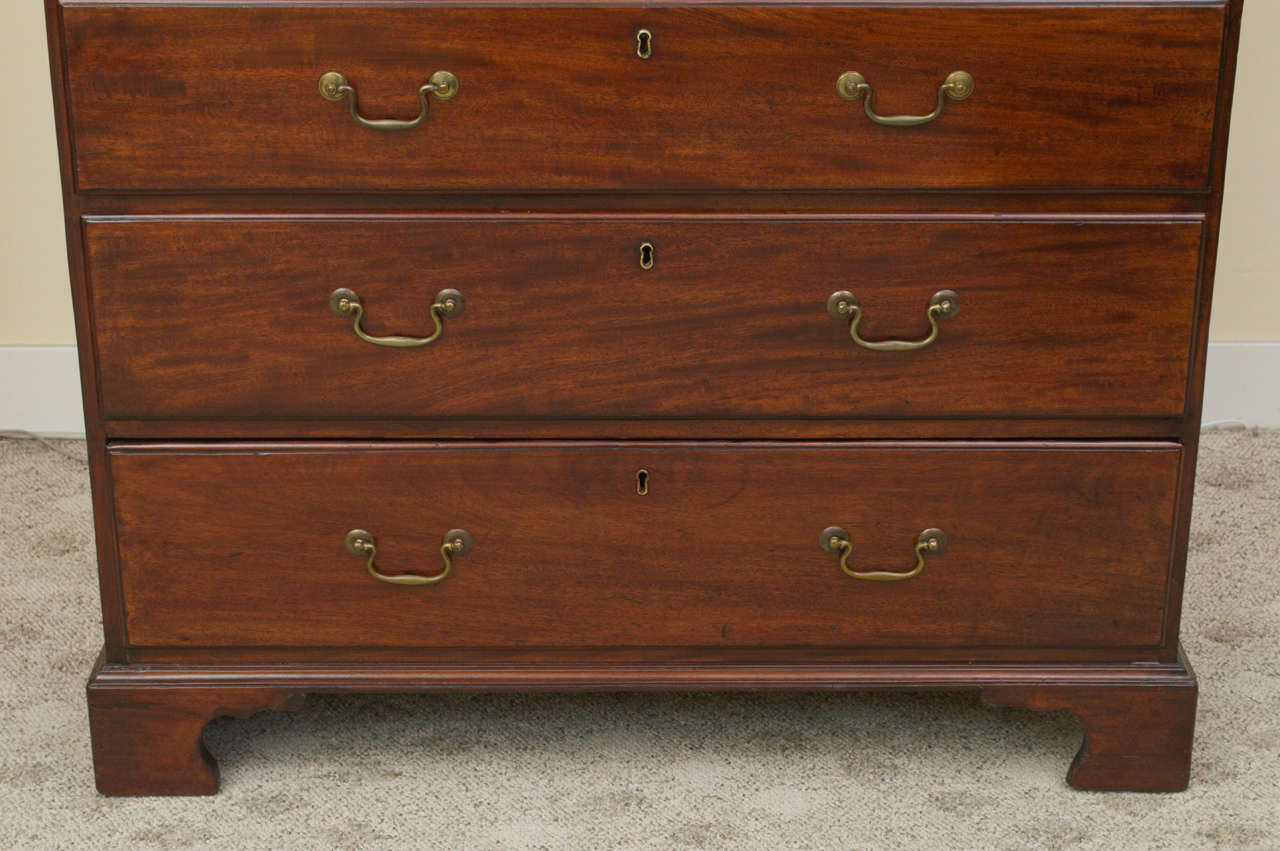 19th Century George III Period Mahogany Chest on Chest